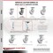 Service Caster 5 Inch Heavy Duty V Groove Semi Steel Caster Set with Roller Bearings, 4PK SCC-35S520-VGR-4 - alternate 4